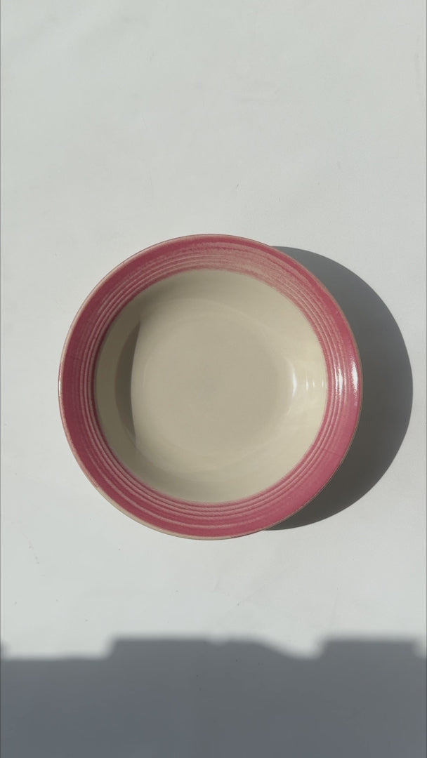 Cargar vídeo: Video del plato sopero de cerámica rosa México Lindo Ø 21 cm, 380 ml