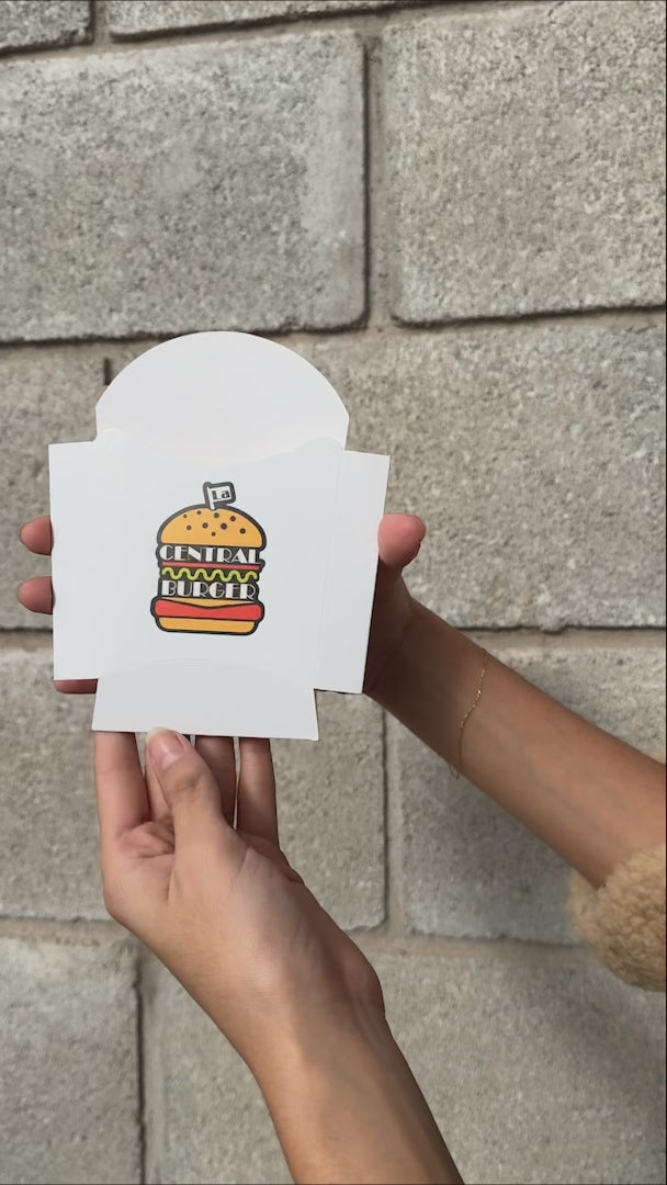 video detalles porta papas desechable maha