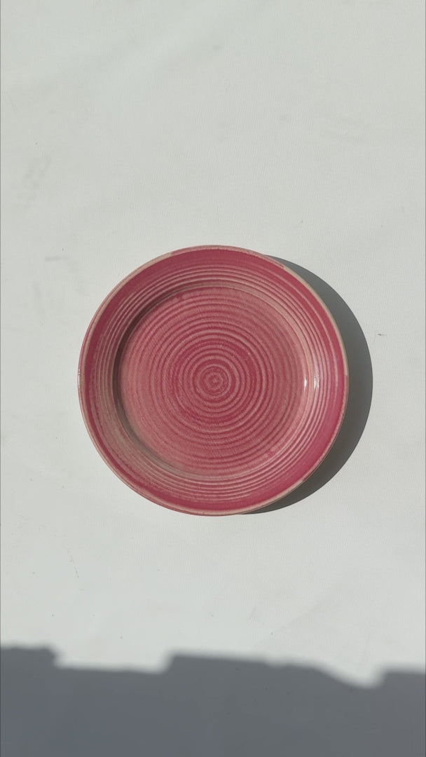 Cargar vídeo: Video del plato para pastel de cerámica rosa México Lindo Ø 20 cm