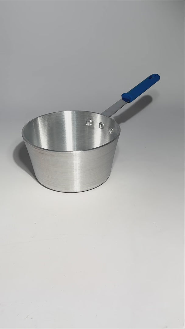 video detalles cacerola de aluminio maha