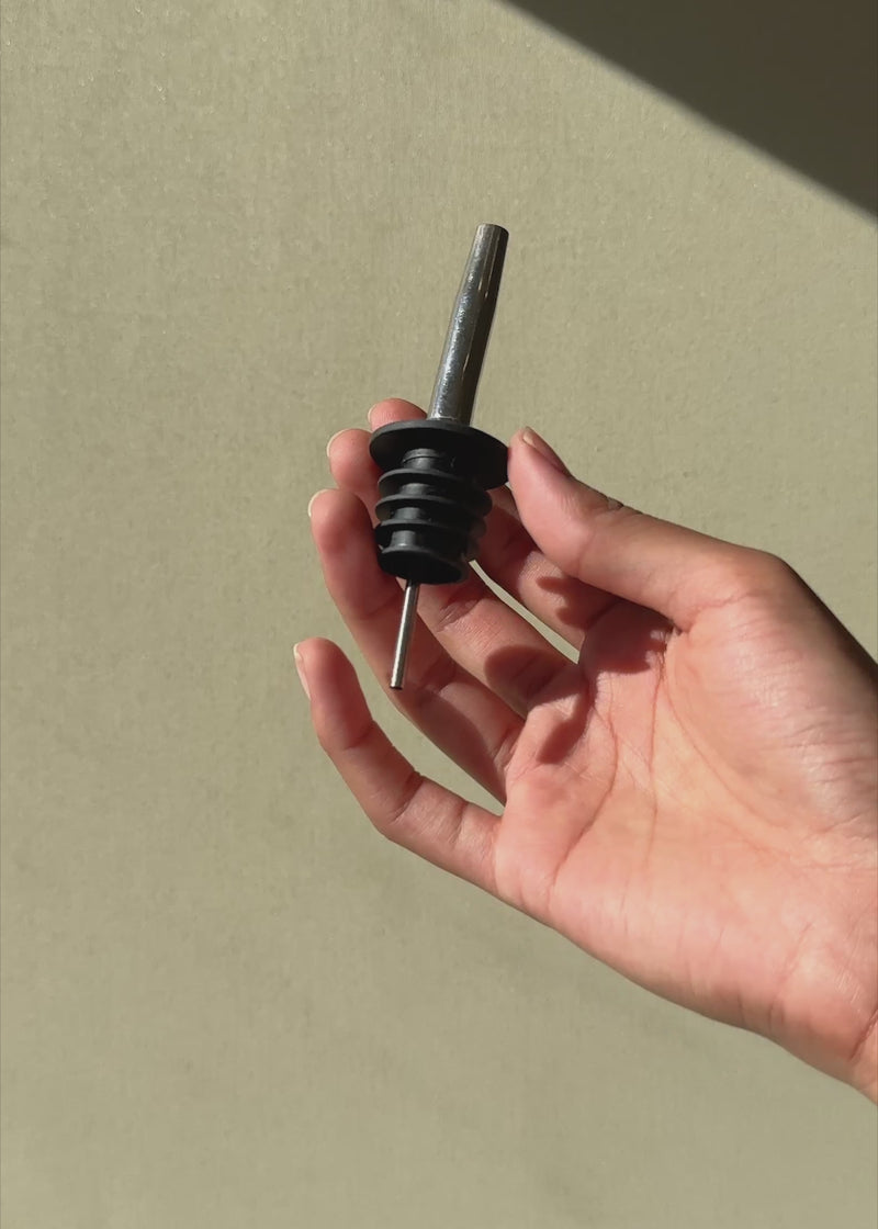 Dosificador para botellas de acero inoxidable plata 10 cm