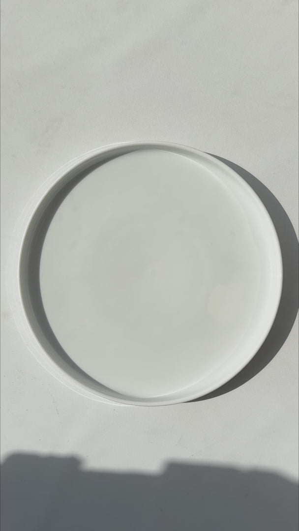 Cargar vídeo: Plato trinche de porcelana blanco Mónaco Ø 27 cm
