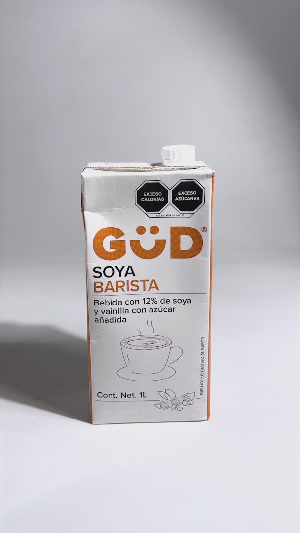 Cargar vídeo: Bebida barista de soya sin azúcar añadida Gud 1 L — video de producto