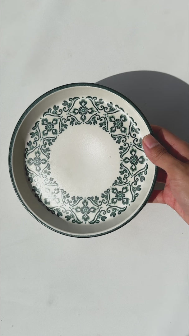 Video del plato trinche de cerámica Talavera Verde Ø 18 cm