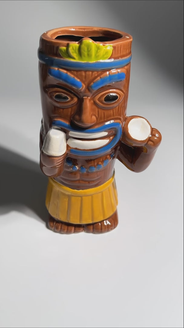 video detalles vasos ceramica tiki maha