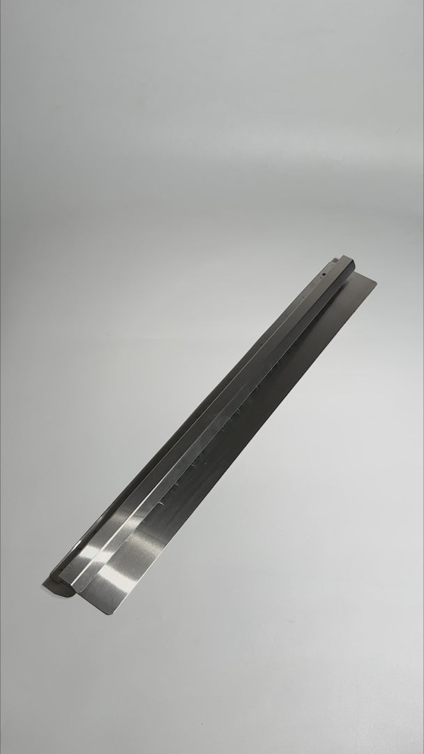 Cargar vídeo: Porta comandas de acero inoxidable plata 60.2 cm