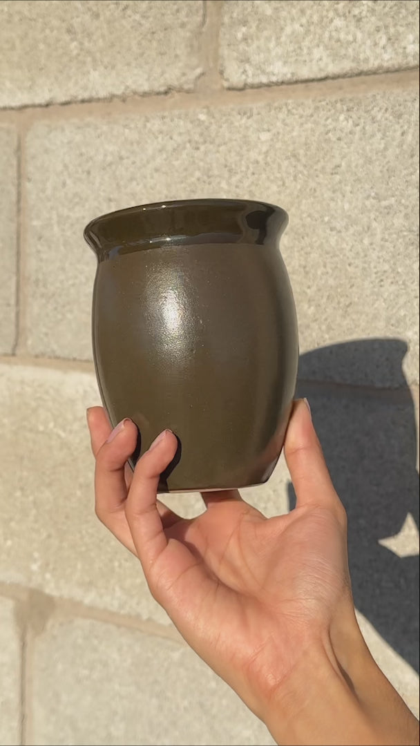 video detalles vaso de ceramica maha