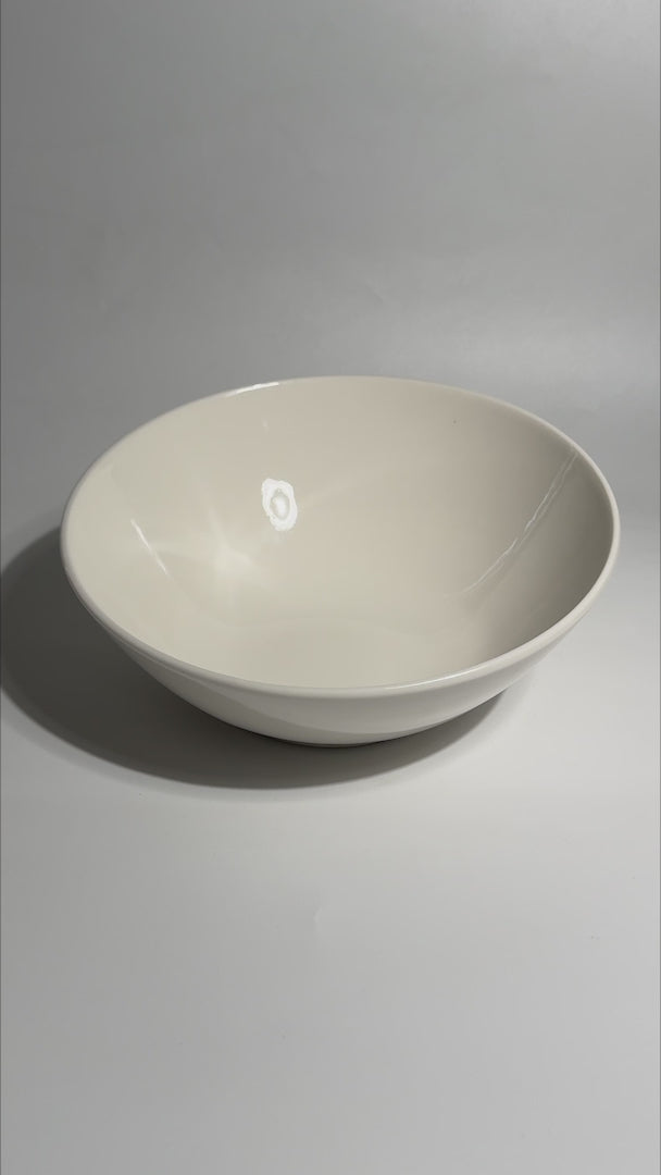 Cargar vídeo: Tazón de porcelana blanco Vanta 850 ml