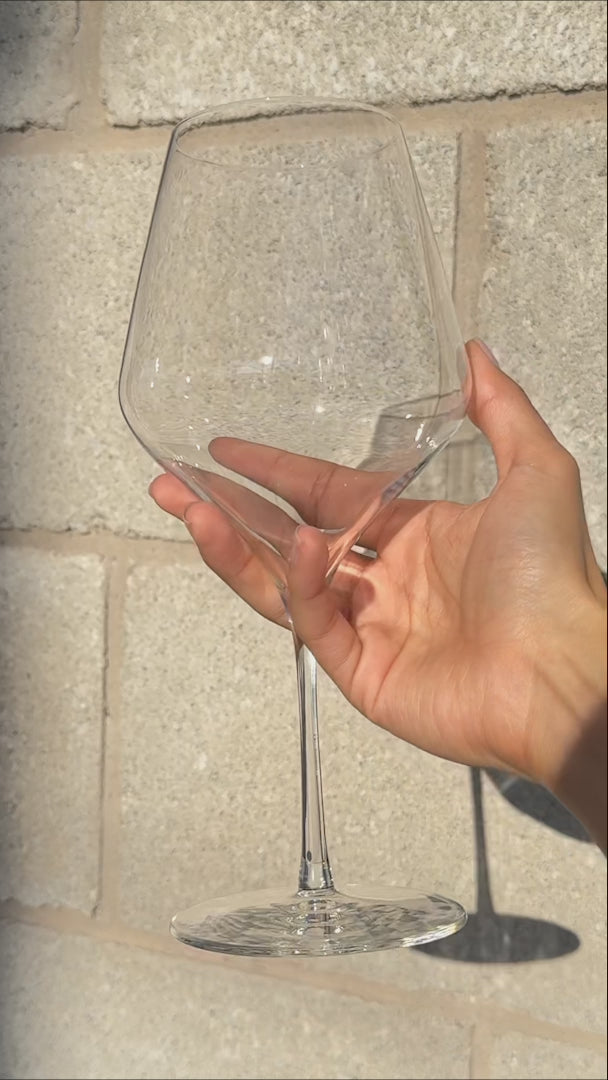 video detalles copa de vidrio maha