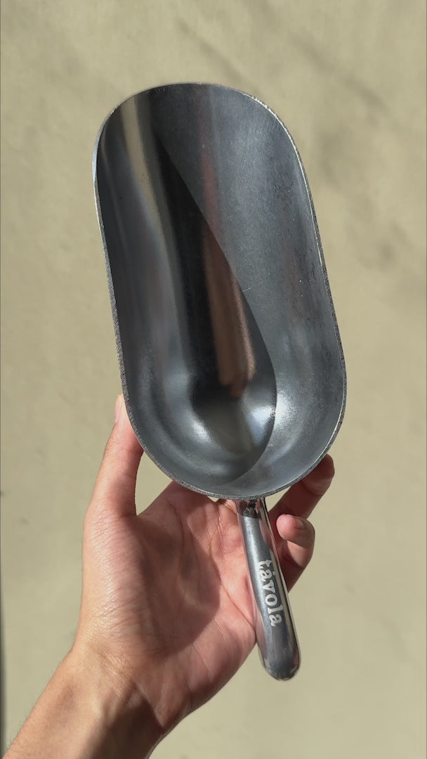 video detalles pala de aluminio maha