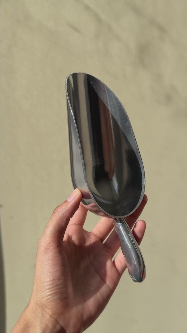 video detalles pala de aluminio maha