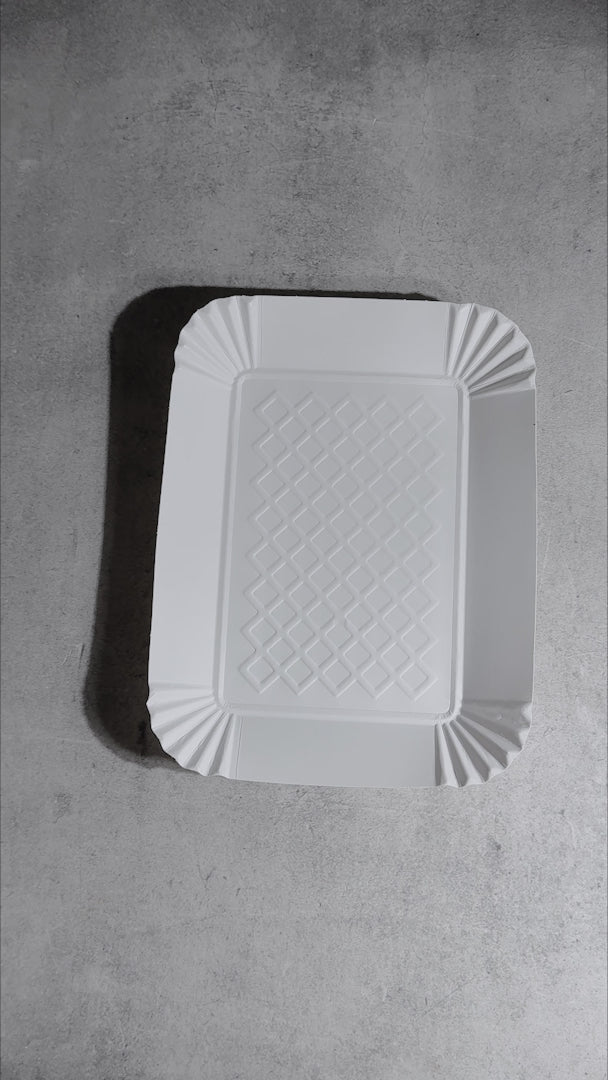 video detalles charola desechable maha