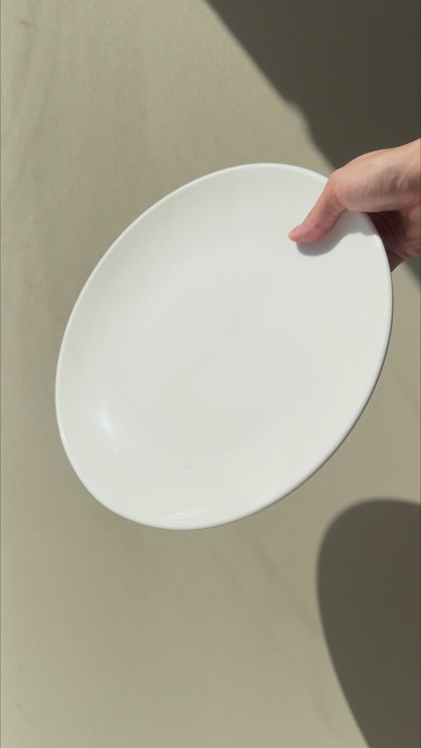 Video del plato trinche de porcelana blanco Gourmet de 27 cm