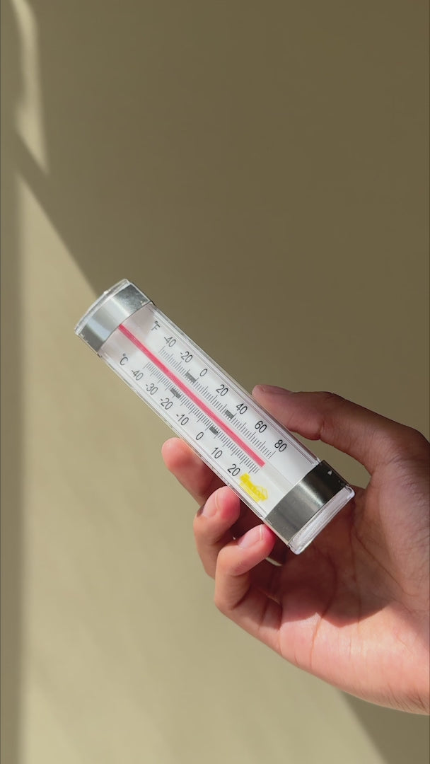 video detalles termometro para refrigerador maha
