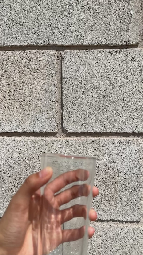 video detalles vaso de vidrio maha