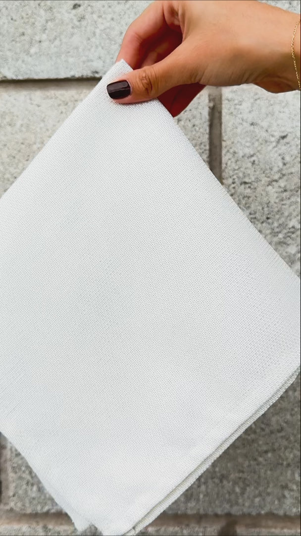 video detalles servilletas de tela maha