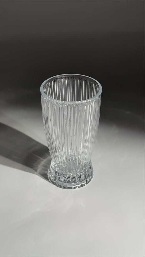 video detalles vaso de vidrio maha