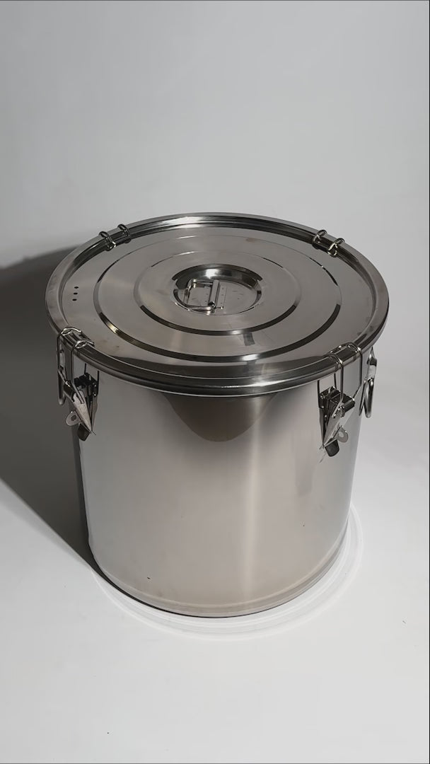 video detalles olla de acero inoxidable maha