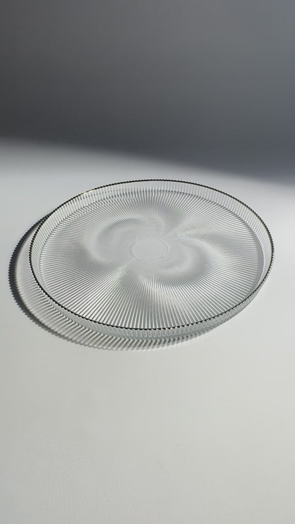 video detalles plato base de vidrio maha