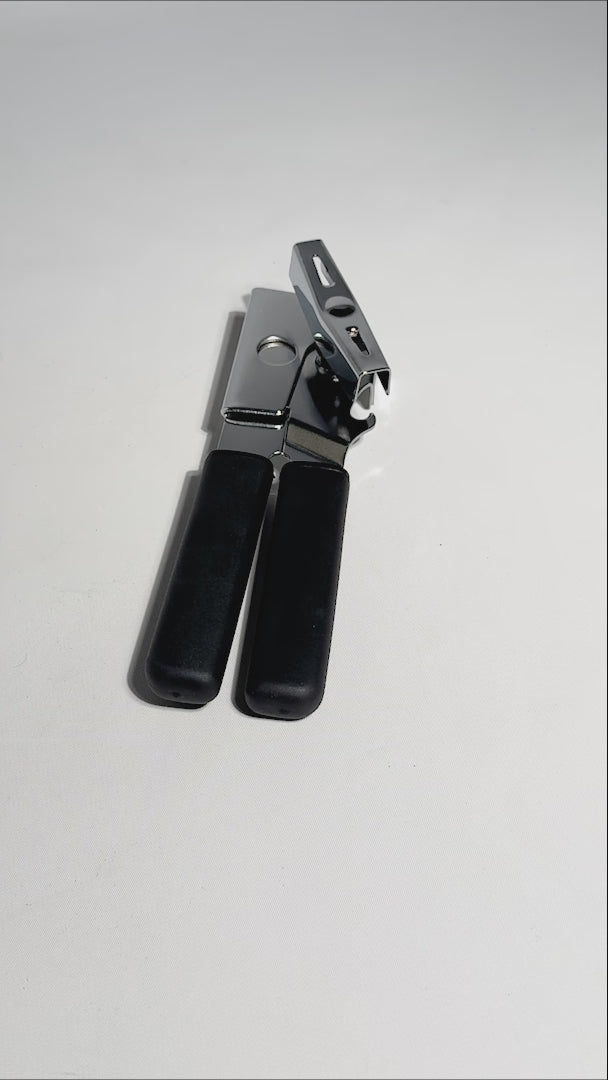 video detalles abrelatas de acero inoxidable maha