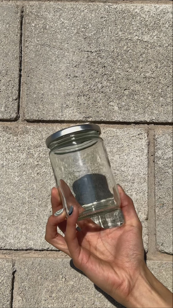 Cargar vídeo: video detalles frasco de vidrio maha