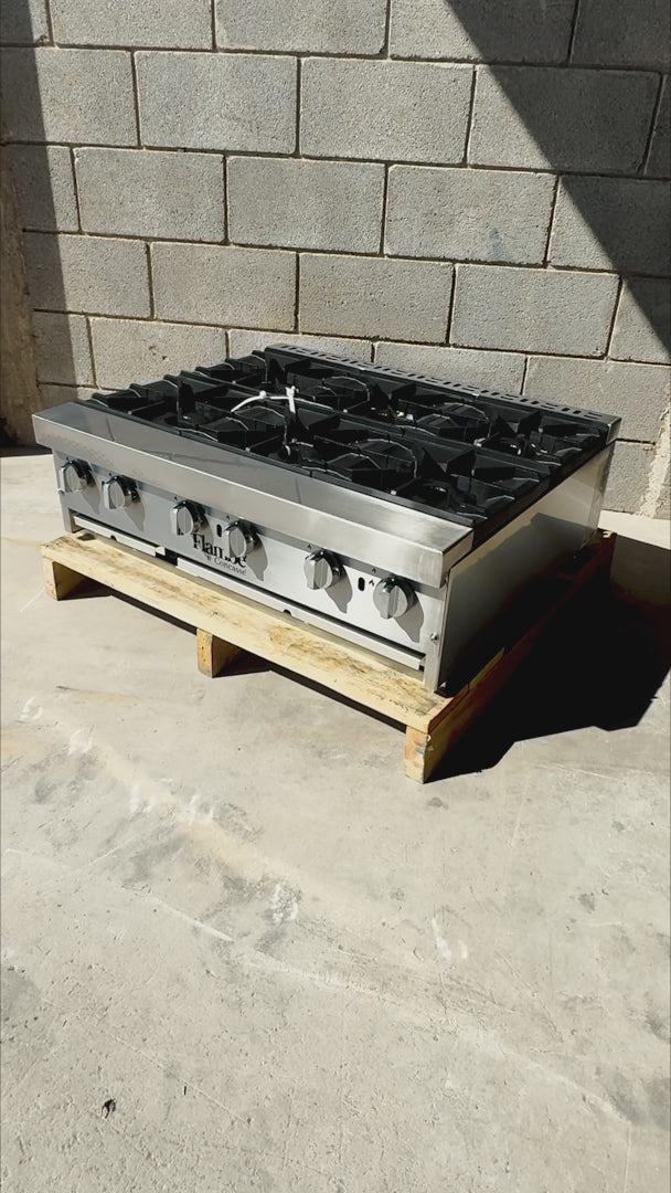video detalles parrilla acero inoxidable maha
