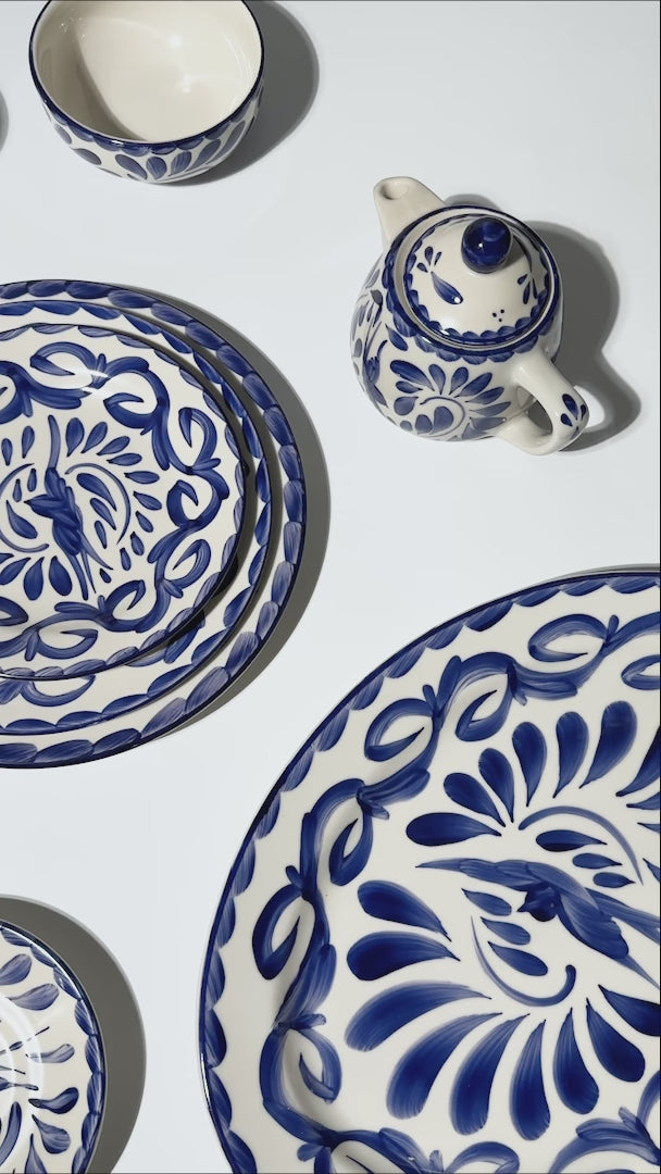 video detalles platos porcelana talavera mahahome