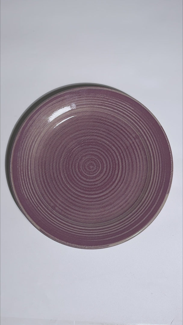 Cargar vídeo: Video del diseño concéntrico y acabado morado del plato México Lindo