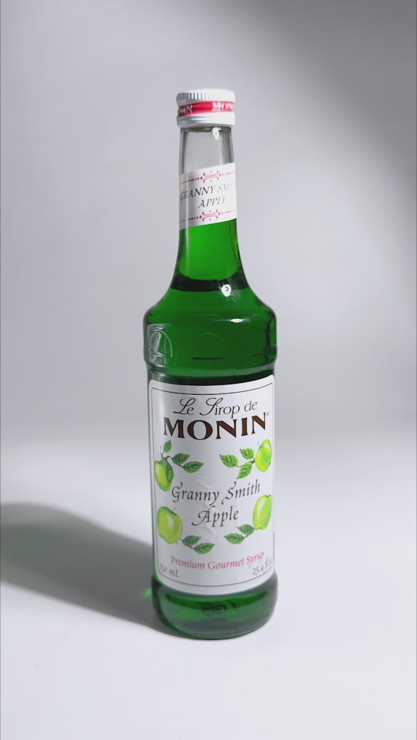 Cargar vídeo: Jarabe de manzana botella de vidrio Monin 750 ml
