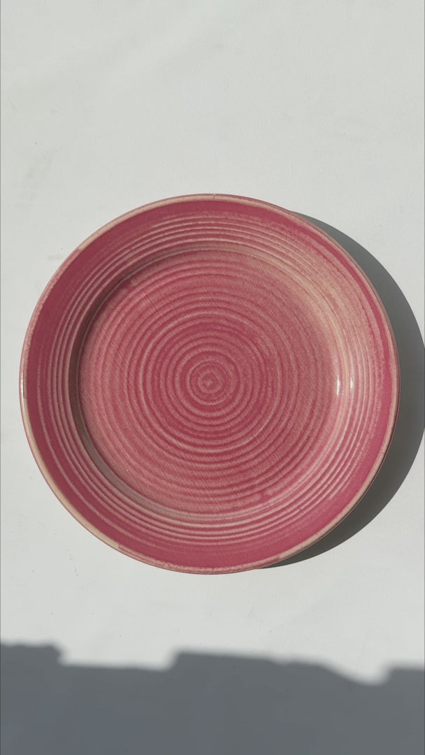 Video del plato trinche de cerámica rosa México Lindo Ø 27 cm