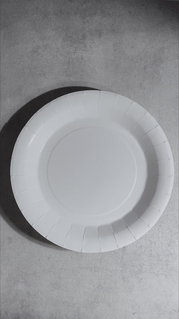 video detalles plato desechable maha