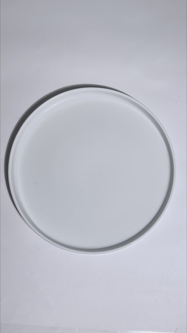 Cargar vídeo: Plato trinche de porcelana blanco Mónaco Ø 27 cm