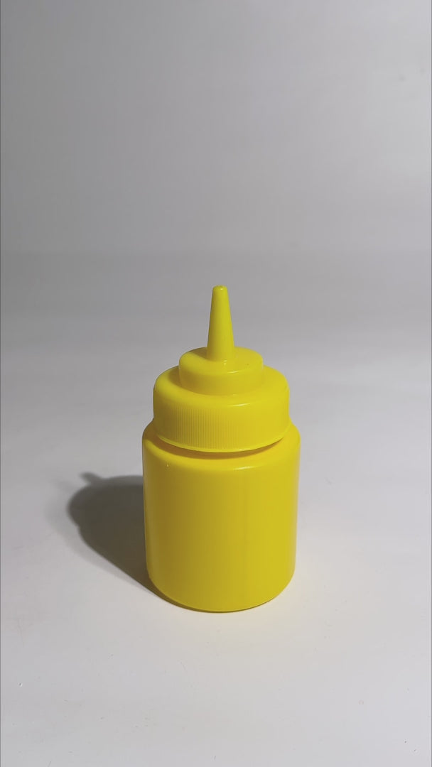 Video de botella dosificadora con boquilla para salsas y condimentos