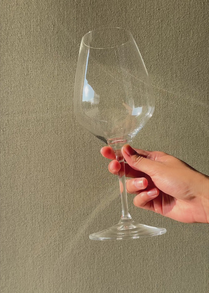 Video con luz natural de la copa Extreme Riedel de cristal de 709 ml.