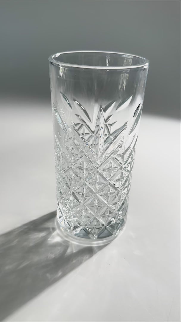video detalles vaso vidrio maha
