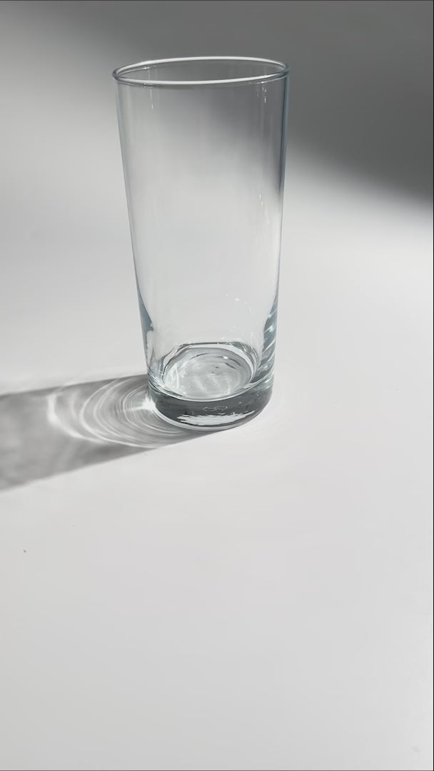 video detalles vaso vidrio maha