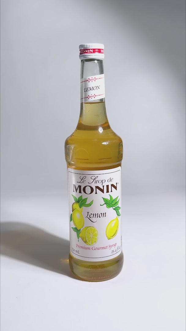 Cargar vídeo: Jarabe de limón botella de vidrio Monin 750 ml