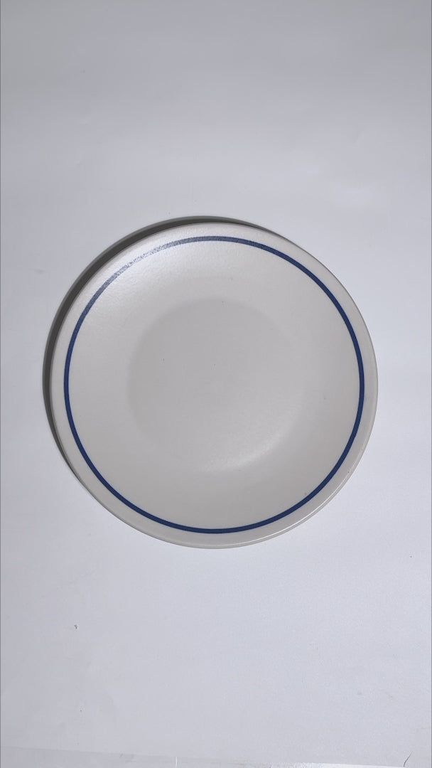 Video del plato trinche Regina Alaska blanco filo azul Ø 23 cm