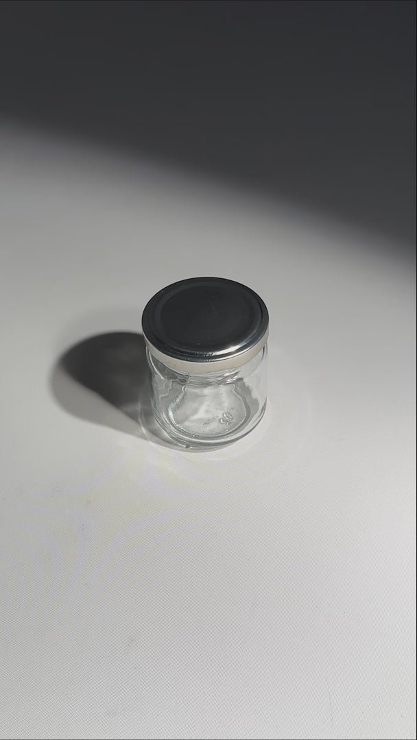 video detalles frasco de vidrio maha