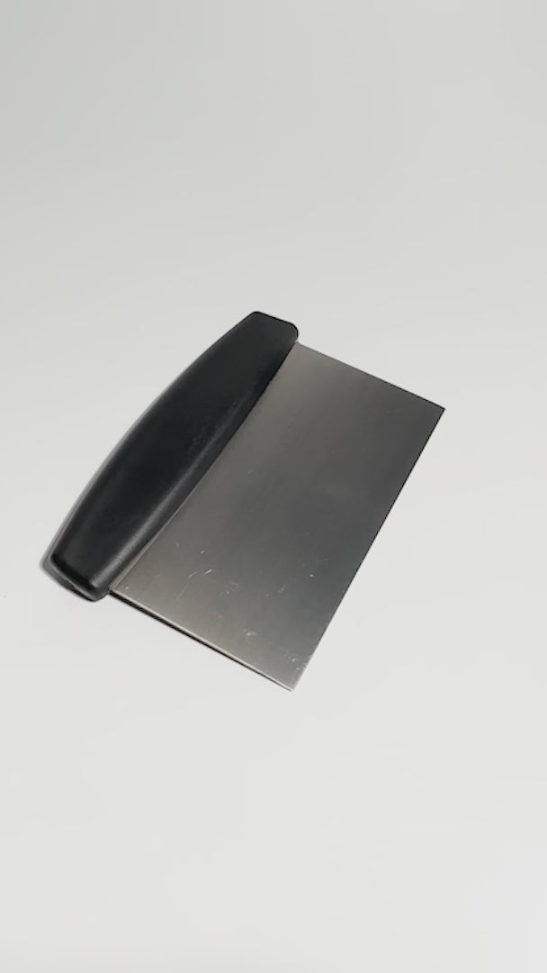 Cargar vídeo: Espátula de de acero inoxidable plata para plancha 11.5x16 cm