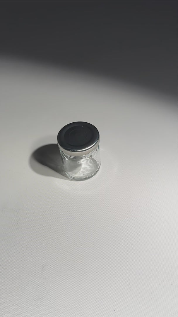 video detalles frasco de vidrio maha