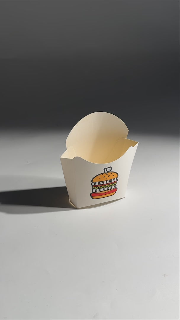 video detalles porta papas desechable maha