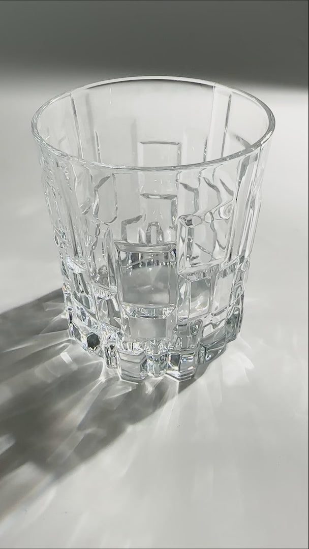 video detalles vaso cristal cubic maha