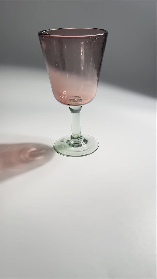 Copa para agua vidrio soplado amatista Bell 300 ml