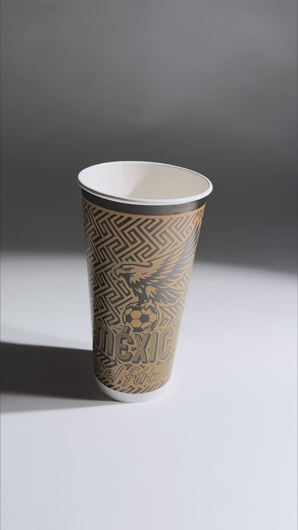 video detalles vasos desechables maha