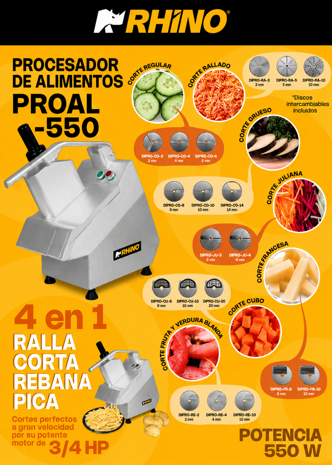 compra procesador de alimentos rhino de venta solo en maha