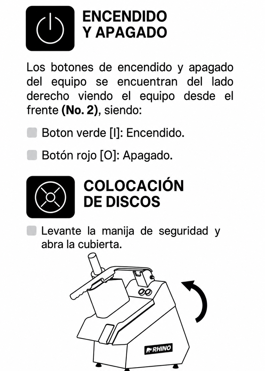 compra procesador de alimentos rhino de venta solo en maha