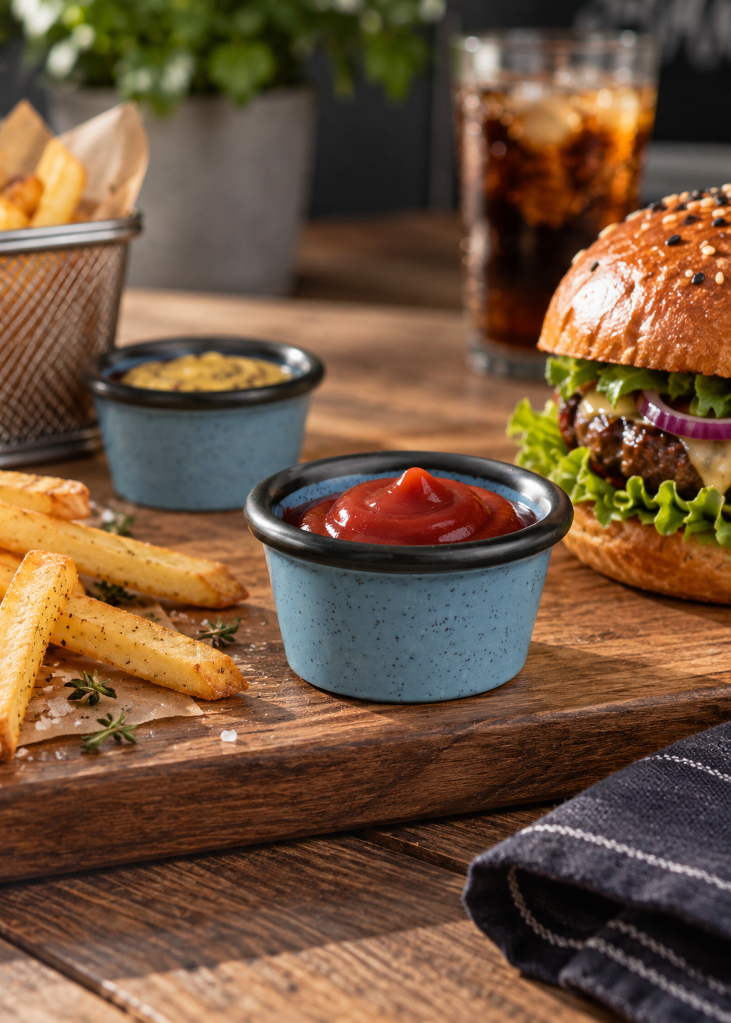 Ramekin melamina azul Beluga 80 ml
