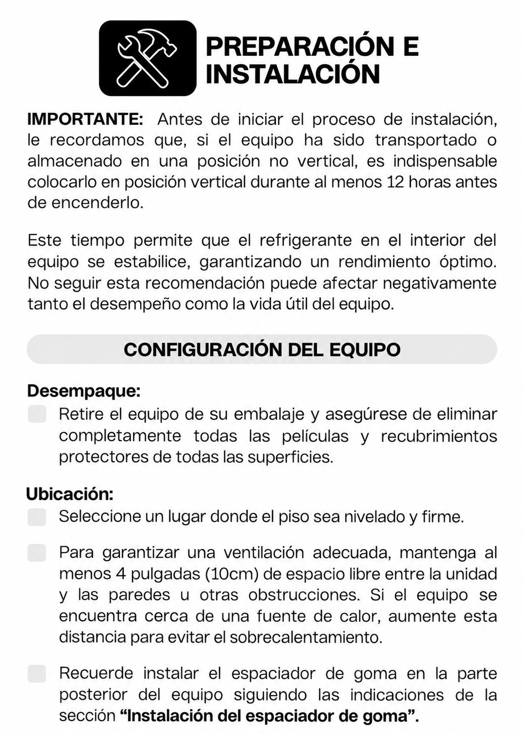 Ficha técnica y detalle de especificaciones del refrigerador vertical Rhino 13 ft³ de 211.5 L, imagen 16