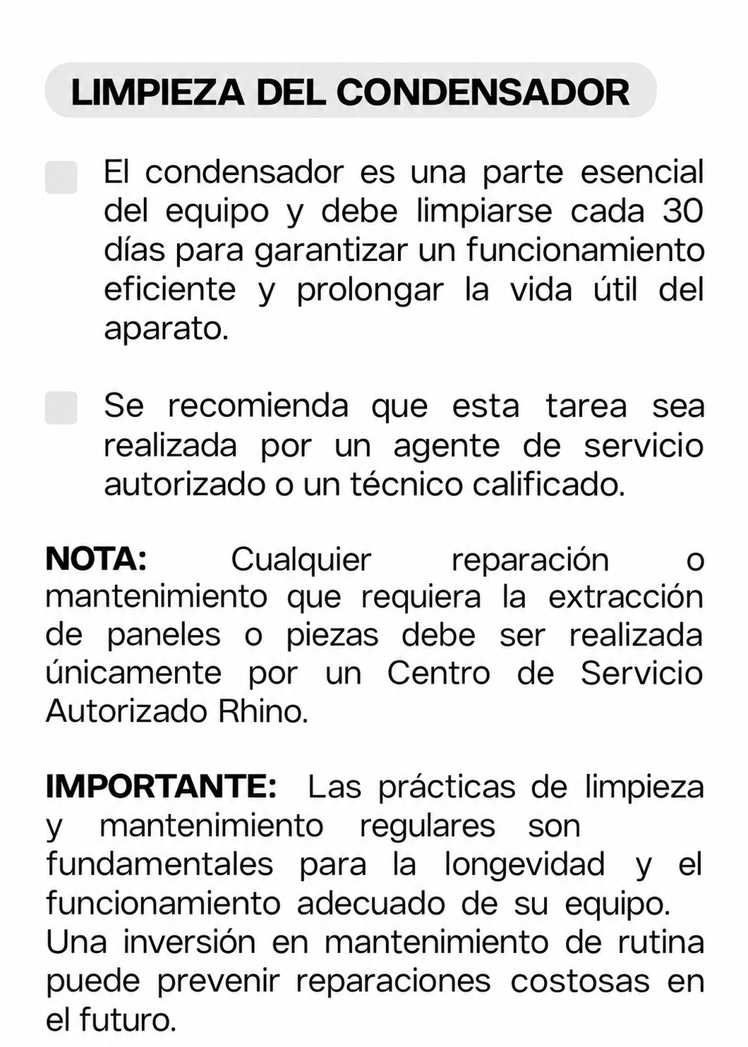 Ficha técnica y detalle de especificaciones del refrigerador vertical Rhino 13 ft³ de 211.5 L, imagen 26